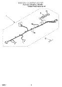WIRING HARNESS Diagram and Parts List for LCR5232DZ4  Whirlpool Washer
