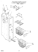 FREEZER LINER Diagram and Parts List for 4KSRS22QDW01  KitchenAid Refrigerator