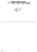 MISCELLANEOUS PARTS OPTIONAL PARTS (NOT INCLUDED) Diagram and Parts List for KUDK01TKBS0  KitchenAid Dishwasher