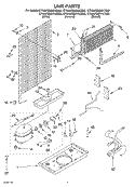 UNIT Diagram and Parts List for ET6WSMXKT00  Whirlpool Refrigerator
