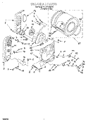 BULKHEAD Diagram and Parts List for BYCD4933W0  Whirlpool Dryer
