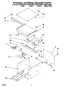INTERNAL WARMING DRAWER PARTS Diagram and Parts List for KEWD175HBL4  KitchenAid Warming Drawer