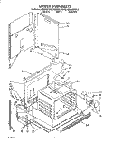 LOWER OVEN Diagram and Parts List for KEBS207YAL2  KitchenAid Wall Oven