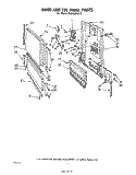 DOOR AND TOE PANEL Diagram and Parts List for DU1800XP0  Whirlpool Dishwasher