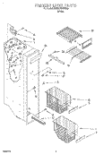 FREEZER LINER Diagram and Parts List for 3VED27DQFW00  Whirlpool Refrigerator