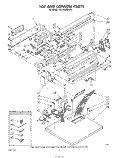 TOP CONSOLE , LITERATURE AND OPTIONAL Diagram and Parts List for KGYE800SWH1  KitchenAid Dryer