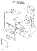UPPER OVEN Diagram and Parts List for RBD307PDQ2  Whirlpool Wall Oven