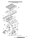 COMPARTMENT SEPARATOR Diagram and Parts List for ET20GKXTG00  Whirlpool Refrigerator