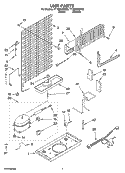 UNIT PARTS Diagram and Parts List for TT16DKXSQ02  Estate Refrigerator