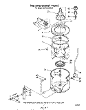 TUB AND BASKET Diagram and Parts List for GLA7900XMW0  Whirlpool Washer