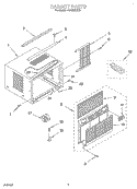 Part Location Diagram of 1184692 Whirlpool FRONT