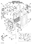Part Location Diagram of WPW10180423 Whirlpool Front Panel (White)
