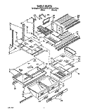 SHELF, LIT/OPTIONAL Diagram and Parts List for ET22RKXZW00  Whirlpool Refrigerator