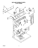 SECTION Diagram and Parts List for LE5600XSW1  Whirlpool Dryer
