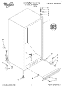 CABINET Diagram and Parts List for IEV150NXEW0  Whirlpool Refrigerator