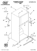 CABINET, LITERATURE Diagram and Parts List for RT21AKXKQ07  Roper Refrigerator