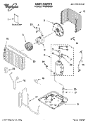 UNIT PARTS Diagram and Parts List for YACM062MM0  Whirlpool Air Conditioner