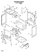 CHASSIS PARTS Diagram and Parts List for IEP314RQ2  Inglis Range