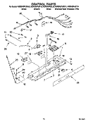 CONTROL PARTS Diagram and Parts List for KSRD25FKBT16  KitchenAid Refrigerator