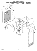 AIR FLOW PARTS Diagram and Parts List for KSRA25KKSS01  KitchenAid Refrigerator