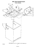 TOP AND CABINET , LITERATURE AND OPTIONAL Diagram and Parts List for LA6380XSW0  Whirlpool Washer