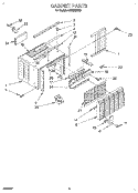 CABINET Diagram and Parts List for ACM062XE0  Whirlpool Air Conditioner
