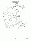 CONTROL PARTS Diagram and Parts List for ED2KHAXVS02  Whirlpool Refrigerator