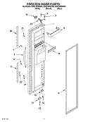 FREEZER DOOR Diagram and Parts List for ED2CHQXKQ00  Whirlpool Refrigerator
