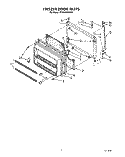 FREEZER DOOR Diagram and Parts List for ET20GKXXW00  Whirlpool Refrigerator