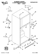 CABINET PARTS Diagram and Parts List for ET8LFKXKQ04  Whirlpool Refrigerator