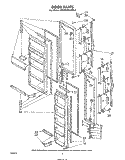 DOOR Diagram and Parts List for ED19AK1LWR4  Whirlpool Refrigerator