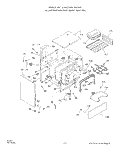 OVEN DOOR Diagram and Parts List for 2413W0A  Roper Range