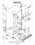 CABINET Diagram and Parts List for ET20AKXLWR0  Whirlpool Refrigerator