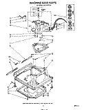 MACHINE BASE Diagram and Parts List for LA5700XPW4  Whirlpool Washer
