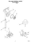 FILL AND OVERFILL Diagram and Parts List for DU640XTKQ0  Whirlpool Dishwasher