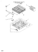 DISHRACK Diagram and Parts List for RUD3006DB3  Roper Dishwasher