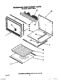 MICROWAVE COMPARTMENT Diagram and Parts List for KEMI371XBL0  KitchenAid Microwave Oven Combo