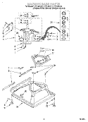 MACHINE BASE Diagram and Parts List for LXR7244JQ0  Whirlpool Washer