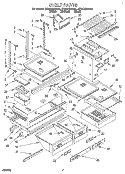 SHELF, LIT/OPTIONAL Diagram and Parts List for ET25DQRBN01  Whirlpool Refrigerator