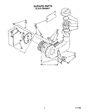 BLOWER Diagram and Parts List for KUDS22ST1  KitchenAid Dishwasher