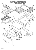 DRAWER & BROILER PARTS Diagram and Parts List for GR773LXSQ0  Whirlpool Range