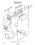 ICE MAKER Diagram and Parts List for ET22DMXVF01  Whirlpool Refrigerator