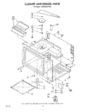 CABINET AND STIRRER Diagram and Parts List for RM988PXPW0  Whirlpool Microwave Oven Combo