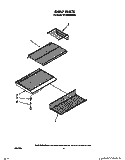 SHELF Diagram and Parts List for RT18EKRXW00  Roper Refrigerator