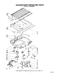 COMPARTMENT SEPARATOR Diagram and Parts List for ET18XKXRWR1  Whirlpool Refrigerator