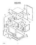 OVEN Diagram and Parts List for KEBI141XBL1  KitchenAid Wall Oven