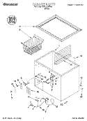 SECTION Diagram and Parts List for TCF0710EW06  Whirlpool Freezer