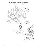 MAGNETRON AND AIR FLOW Diagram and Parts List for MT6120XYQ0  Whirlpool Microwave