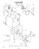 SECTION Diagram and Parts List for LE5650XMW1  Whirlpool Dryer
