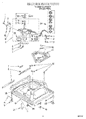MACHINE BASE Diagram and Parts List for LSL9355EQ1  Whirlpool Washer